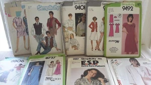 Vintage Assorted Patterns  Lot Set Of 9 Uncut/Cut - Picture 1 of 4