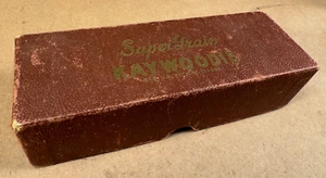 Solo scatola - Vintage Kaywoodie Super Grain Pipe Box - SPEDIZIONE GRATUITA - Foto 1 di 6