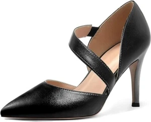 Women's 3.3 Inch Easy Slip-on Style with Elastic Straps Across Instep Pointed... - Picture 1 of 5