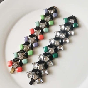 7" Jcrew Boho Tennis Statement Bracelet Retro Women Party Holiday Jewelry 2Color - Picture 1 of 6