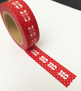 Christmas Washi Tape roll Scrapbook DIY craft Paper Sticky Adhesive Sticker