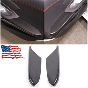 Carbon Fiber ABS Interior Door Armrest Trim Cover For Corvette C8 2020-2023 - Imagen 1 de 16