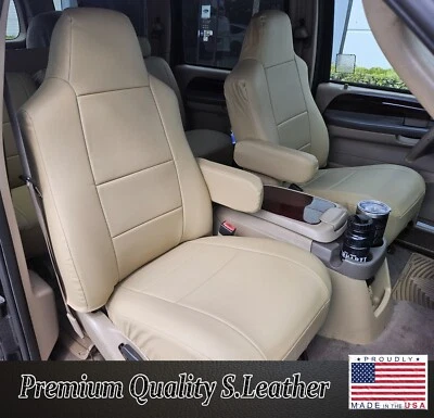 para FORD EXCURSION 2000-2005 BEIGE A MEDIDA AJUSTE 2 FUNDAS ASIENTO DELANTERO Y REPOSABRAZOS Foto 1 de 4