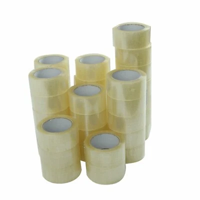 36 ROLLS - 2 INCH x 110 Yards (330 ft) Clear Carton Sealing Packing Package Tape - Image 1 of 4