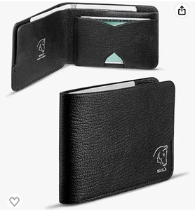 Serel's Genuine Leather Wallet For Men: Slim Minimalist Front Pocket Bifold NEW - Picture 1 of 3