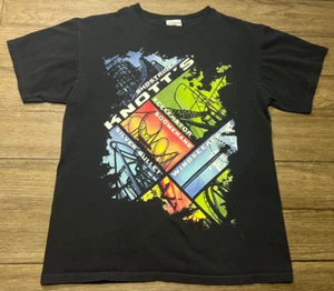 Cedar Fair Knotts Berry Farm Amusement Park Black SS T Shirt Size Medium - Picture 1 of 5