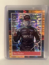 2021 NASCAR Racing Donruss Optic Ben Rhodes #90 Orange Pulsar Prizm Retro Card