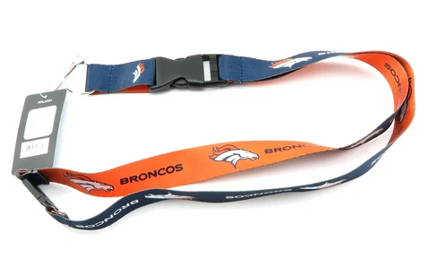 DENVER BRONCOS NFL Football Officially Licensed Team Colors Reversible Lanyard Cover