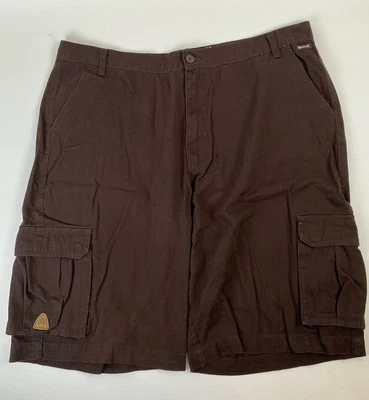 Akademiks Brown Men's Cargo Shorts 100% Cotton 13" Inseam Size 46 - Image 1 of 4