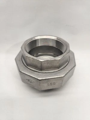 Union 150# 304 Stainless Steel 2" Inch NPT Brewing Pipe Fitting - Image 1 of 4