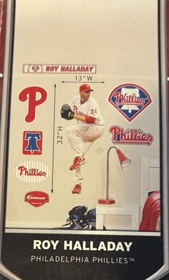 Roy Halladay Phillies Legend FATHEAD Real Big Wall Graphics LIFESIZE +all Decals - Image 1 of 2