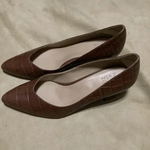 Naturalizer Mali Damen-Pumps Absatz braun Kroko Größe 10,5M - Bild 1 von 9