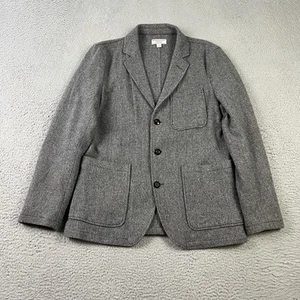Wallace & Barnes Knit Blazer Mens 38R Gray English Moon Tweed Wool Sport Coat - Picture 1 of 15