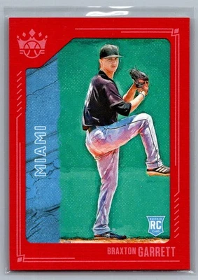 2021 Panini Diamond Kings #48 Braxton Garrett Framed Red - Image 1 of 2