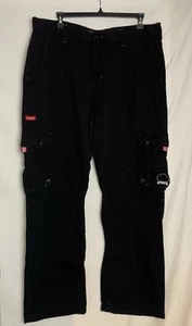 Coogi Pants Multi Pocket Black & Red Accents Baggy Hip Hop y2K men’s Sz 40  - Picture 1 of 6