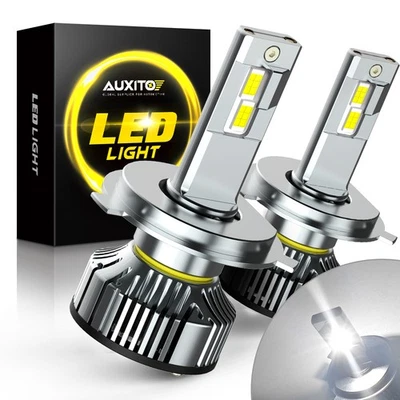 AUXITO H4 9003 Super White 80000LM Kit LED Headlight Bulbs High Low Beam 6500K - Image 1 of 4
