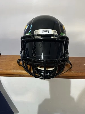 定制费城鹰 26 Barkley 黑色全尺寸 M Riddell Speed 头盔! — 第 1/4 张图片