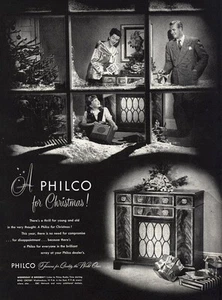 1947 Philco: Christmas Thrill for Young and Old Vintage Print Ad - Picture 1 of 1
