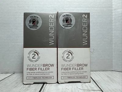 Wunder2 Wunderbrow Fiber Filler Brow Eyebrow Powder Auburn 0.07 oz 2 Boxes - Image 1 of 4
