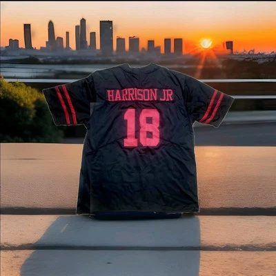 Jersey Arizona Cardinals Ohio State MARVIN HARRISON JR cosido XL 2XL negro rojo Foto 1 de 4