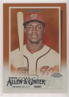 2020 Topps Allen & Ginter Chrome Orange Refractor /25 Victor Robles #54 - Image 1 of 2