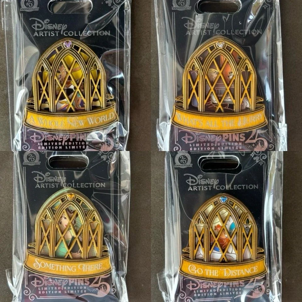 Disney Pin Artist Series Jes Willis Magnetic Window IN HAND - YOU CHOOSE - Image 1 of 4