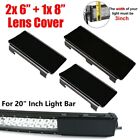 20 Inch  Black Lens Cover For Led Light Bar Truck Offroad 4Wd Suv Atv R8e57620