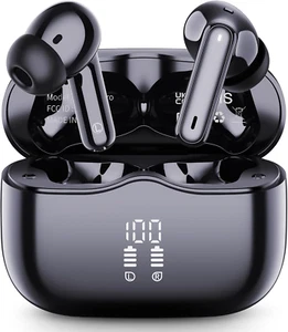 Wireless Earbuds, 2025 Bluetooth 5.4 Headphones in Ear with 4 ENC Noise Cancelli - Picture 1 of 12