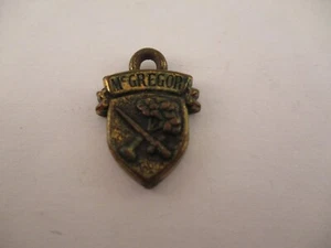 Vintage Royce McGregor Irish Crest Shield Charm Pendant Zipper Pull - Picture 1 of 4