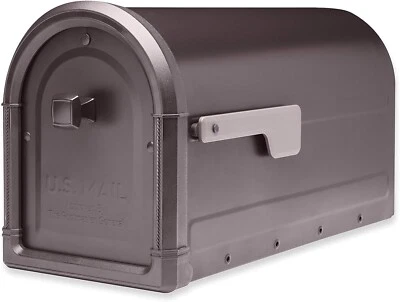 Architectural Mailboxes Roxbury Galvanized Steel Post Rubbed Bronze Mailbox - Image 1 of 4