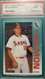 Tim Salmon 1992 Fleer Update Rookie Card #U-10 PSA 9 MINT California Angels