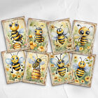 Funny Bumble Bee Card Toppers Cardmaking Scrapbooking Tags Craft