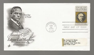 US Scott #1405, First Day Cover 8/22/70 Petersburg, IL Single Masters - Picture 1 of 1