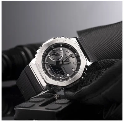 Brand New Casio G-Shock GM2100 Carbon Square Silver Metal Fashion Men's Watch - Image 1 of 3