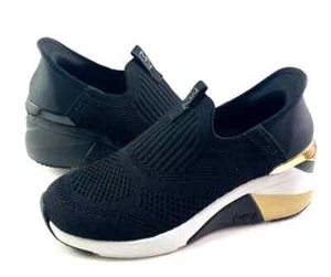Sneaker Skechers Mark Nason 177667 slip-in A-Wedge crecent nero/oro taglia 11 - Foto 1 di 12