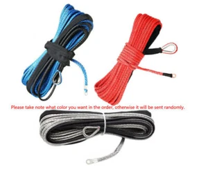 3/16"x50' 10000LBS Synthetic Winch Rope Line Recovery Cable 4WD ATV UTV w/Sheath - Picture 1 of 6