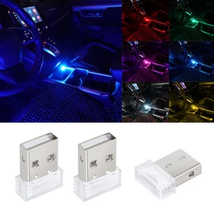 3x USB LED Lamp Car Interior Light Atmosphere Ambient Lamp Wireless Lighting - Picture 1 of 16