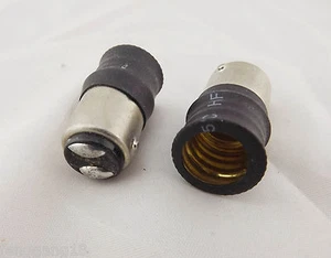 BA15D To EU E14 Base Socket LED Light Bulb Lamp Adapter Holder Converter Black - Picture 1 of 2