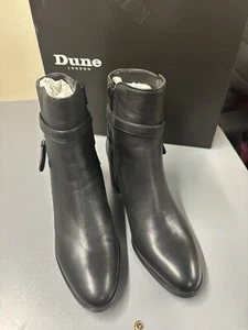 dune london patti leather buckle Boots Size 3 - Picture 1 of 5