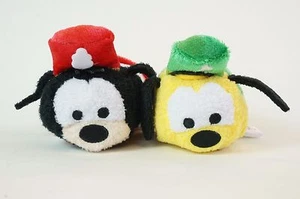 Disney Store JAPAN TSUM TSUM 3rd Anniversary Each Sell Goofy & Pluto - Picture 1 of 6