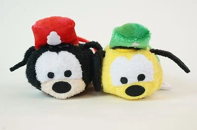 Disney Store JAPAN TSUM TSUM 3rd Anniversary Each Sell Goofy & Pluto - Image 1 of 4