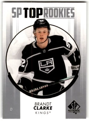 Brandt Clarke 2022-23 SP Authentic Top Rookies #TR-5 Los Angeles Kings - Image 1 of 2