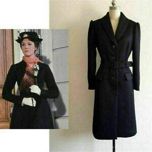 Mary Poppins black Coat jacket cosplay costume custom mad @
