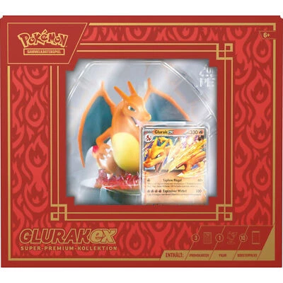 Amigo Pokémon-TCG: Glurak-ex Super-Premium-Kollektion, Sammelkarten