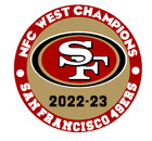 SAN FRANCISCO 49ERS NFC WEST CHAMPIONS 3" ROUND STICKER