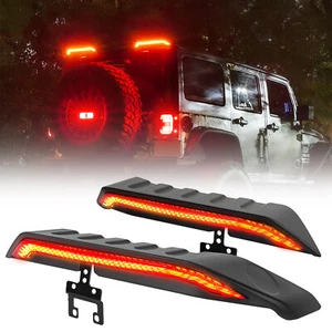 High Mount Roof LED Brake Tail Lights Turn Reverse for 07-18 Jeep Wrangler JL - Picture 1 of 12