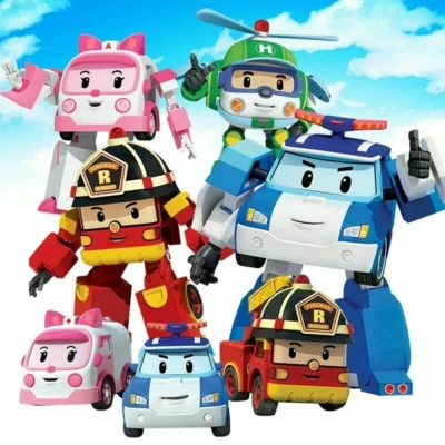 Hot Mini Robocar Poli Transformer Toy mini action figure models Car Truck Toys - Image 1 of 4
