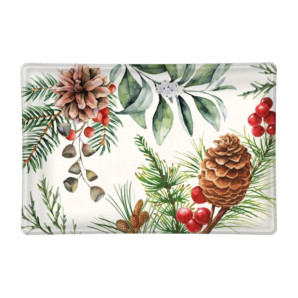 Michel Design Works White Spruce Rectangular Glass Soap Dish - Image 1 of 1