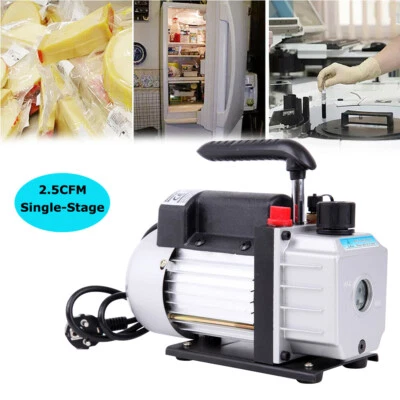 KAYESAMPRA 2,5 CFM Vakuumpumpe Kompressor Unterdruckpumpe Klimaanlagen Vacuum 1-Stufig 5Pa