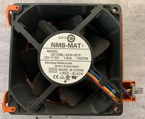 Dell Cooling Fan NMB-MAT 3615ML-04W-B76 12Vdc, 1.6A, 116CFM - Zdjęcie 1 z 6